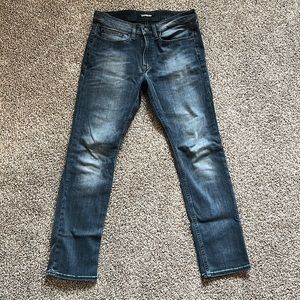 Express slim stretch dark wash jeans